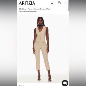 Babaton Conan Cropped pant. Size 8.